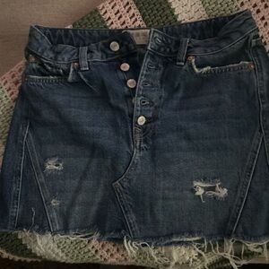 We The Free Blue Denim Skirt size 29